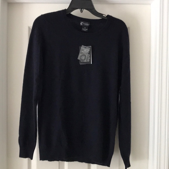 Bloomingdales Cashmere Sweater- Navy - Picture 1 of 2